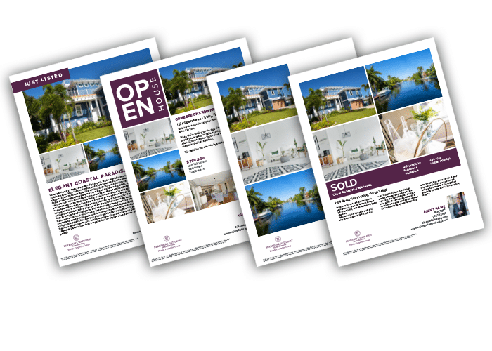 real estate property marketing flyers