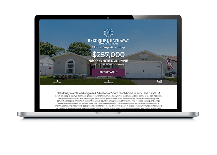 single property real estate website